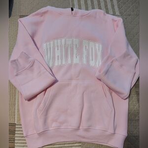 White Fox Decade Classics Varsity Oversized Hoodie Posy S/M